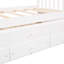 Lit de jour simple polyvalent avec lit gigogne et tiroirs pour la gestion de l'espace - circulation d'air blanc-1840718208
