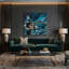 Art mural gris sur toile faune-547304338