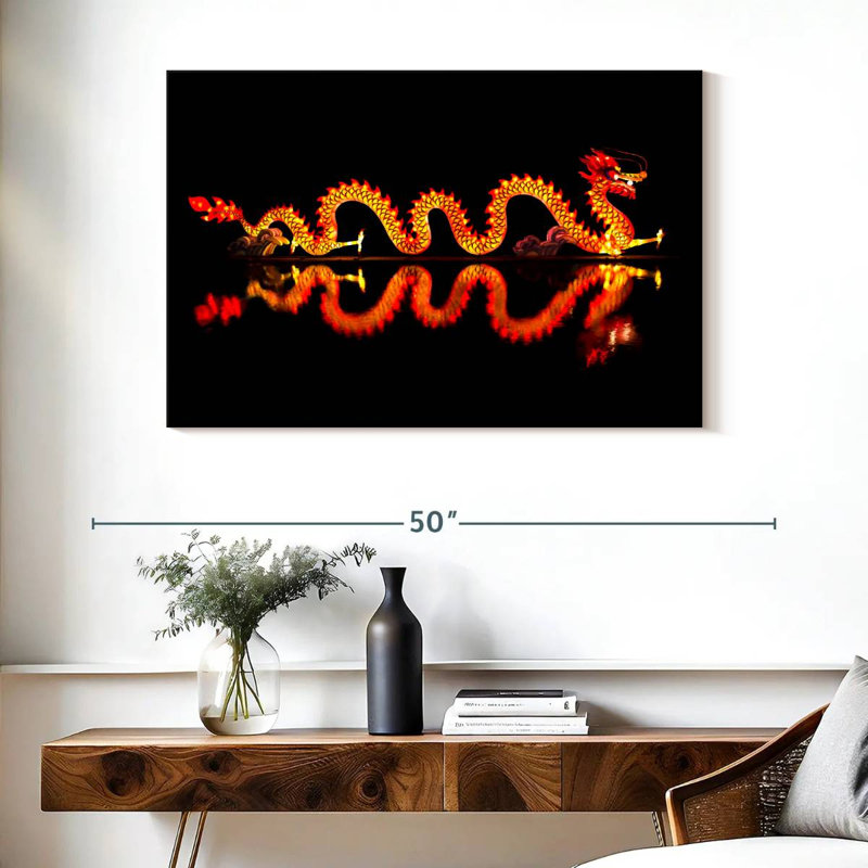 Brampt Chinese Dragon Lantern, 26" H x 39" W