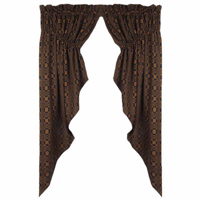 Cotton Geometric Swag Window Valance