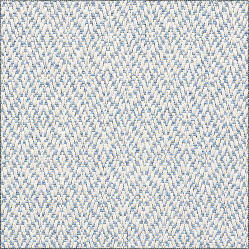 Tissu intérieur / extérieur tissé à losanges, Chambray