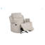 Fauteuil inclinable oscillant en chenille gris clair Galya