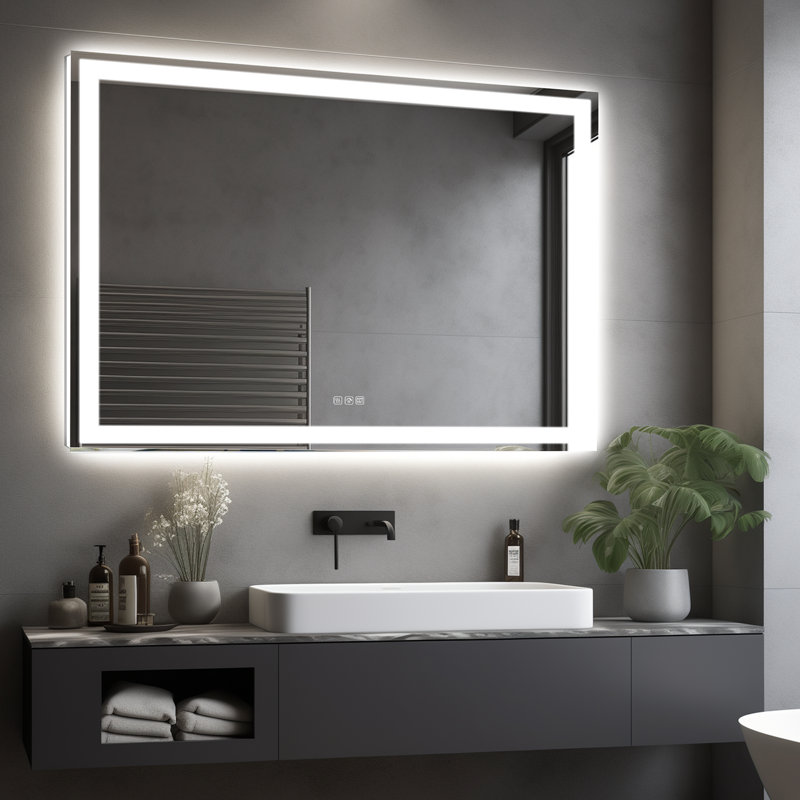 Miroir de salle de bain Led, 36 po x 48 po