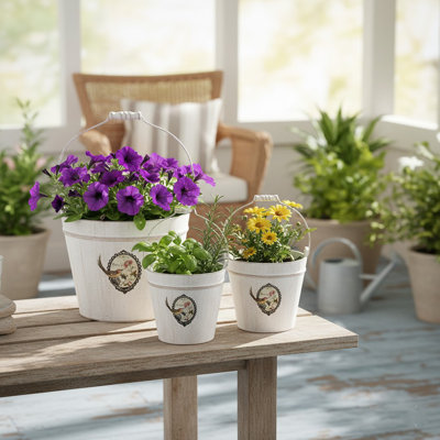 Shenna Wood Pot Planter