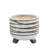 S/2 Ceramic 6/8" Footed Planter