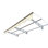 Auvent pour fenêtre de porte 79 po x 34 po - Feuille de polycarbonate et support en aluminium antirouille pour toit de maison en béton avec protection