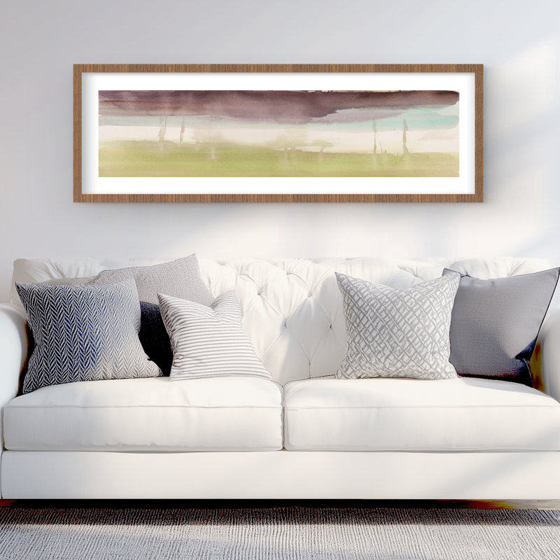 Belles rayures - chambre à coucher verte encadrée, décor mat