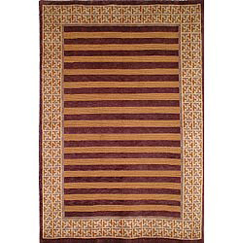 Tapis tibétain en laine noué à la main, Rectangle de 5 pi x 8 pi