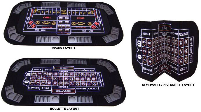 JP Commerce Wood Poker Table Cover