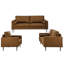 Ensemble de salon en cuir Reisterstown