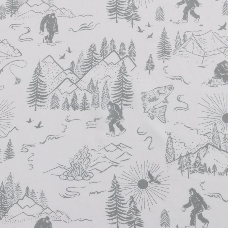 Ensemble de draps Eddie Bauer, Ensemble de draps pour lit simple + 1 taie d'oreil, Big Foot Hiking Trip