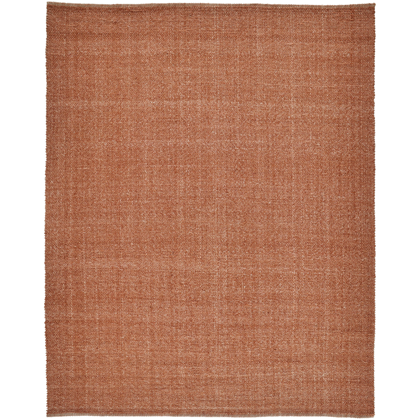 Fleurette Orange Hand-Woven Rug, Rectangle 9' x 12'