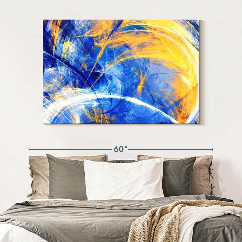 Avery Sunny Abstract Texture, 34" H x 51" W