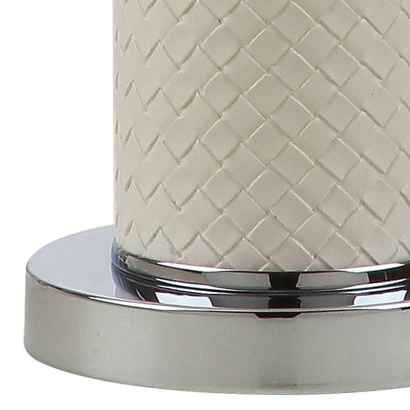 Ingertha Metal Table Lamp, Cream