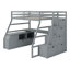 Lit mezzanine avec 7 tiroirs, 2 tablettes et un bureau-1519755410