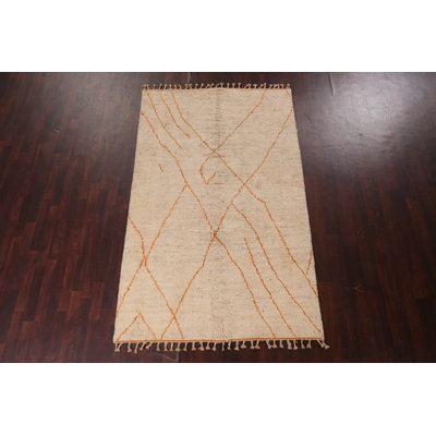 Tapis marocain en laine noué à la main 5 x 8