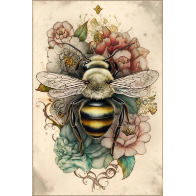 Multicolored Bee Patterned Washable Carpet