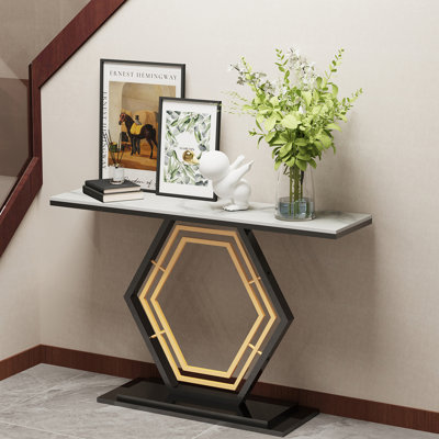 120cm Marble Top Console Table