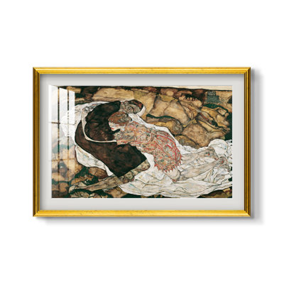 La Jeune Fille et la Mort, 1915 - Egon Schiele - Estampe encadrée sur mesure