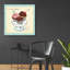  «Dessert Veuillez II» par Sue Schlabach, art mural en verre acrylique, 36 po x 36 po