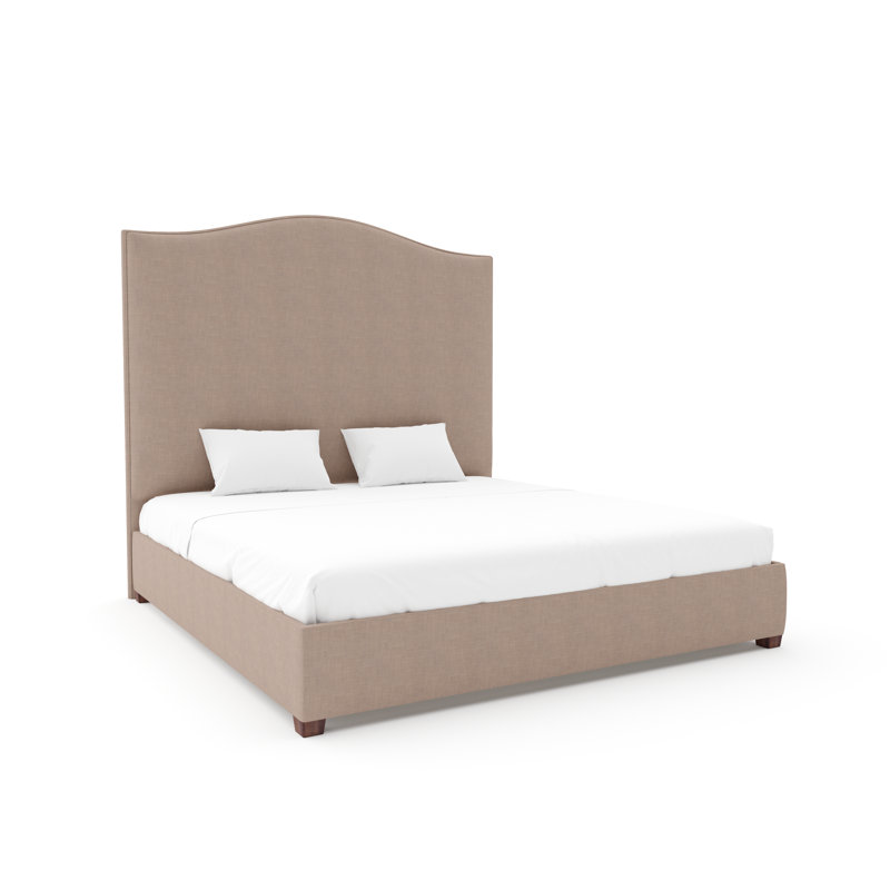 Guilford Bed With 11" Rails, Queen, Maestro Ultra Performance Burlap, Weathered