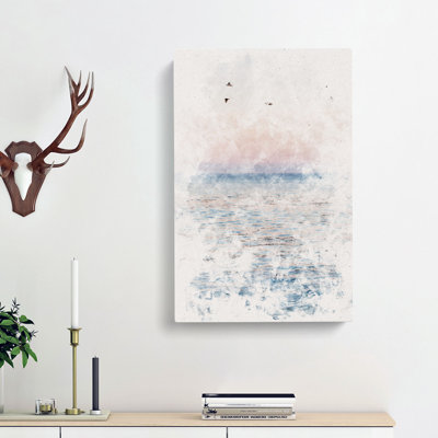 Birds Above the Ocean - Wrapped Canvas