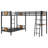 L-Shaped Twin Over Twin Bunk Bed With Twin Size Loft Bed With Desk And Shelf
