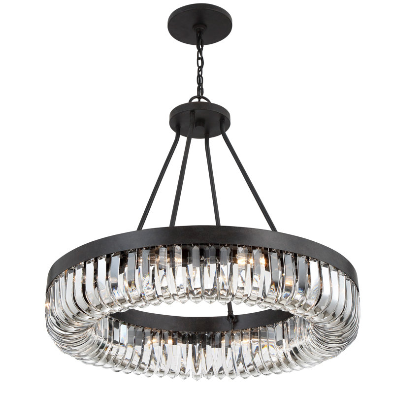 Tyahna 10 - Light Dimmable Drum Chandelier