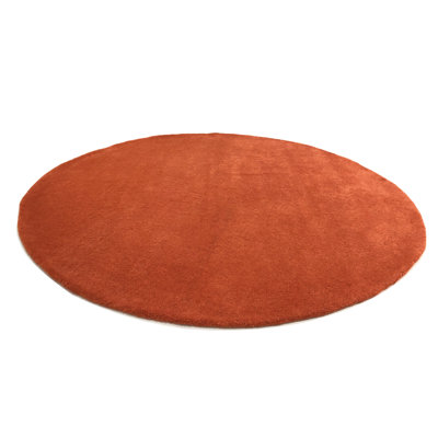 Round Enedina Solid Colour Area Rug