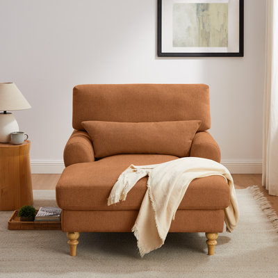 Chaise longue rembourrée avec dossier réglable Davene