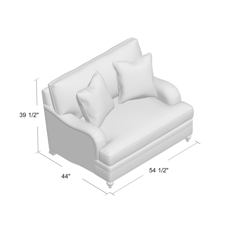 Tarleton Chair and a Half, Akiko Graphite Performance 5534-011, Blanca