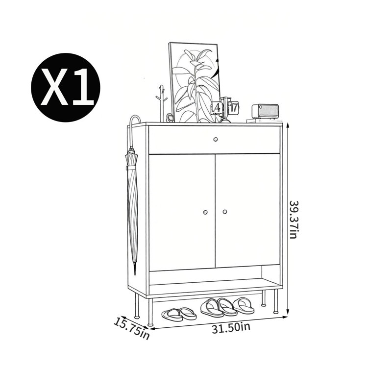 Strohm, 39.37" H x 31.5" W x 15.75" D
