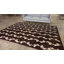 Brown Nu Vibrant Modern Tibetan Wool Silk Blend Rug-1741945063