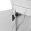 Ensemble de meuble-lavabo mural 20 po avec lavabo en céramique, armoire de rangement avec portes, ensemble d'armoire de salle de bain-126271382