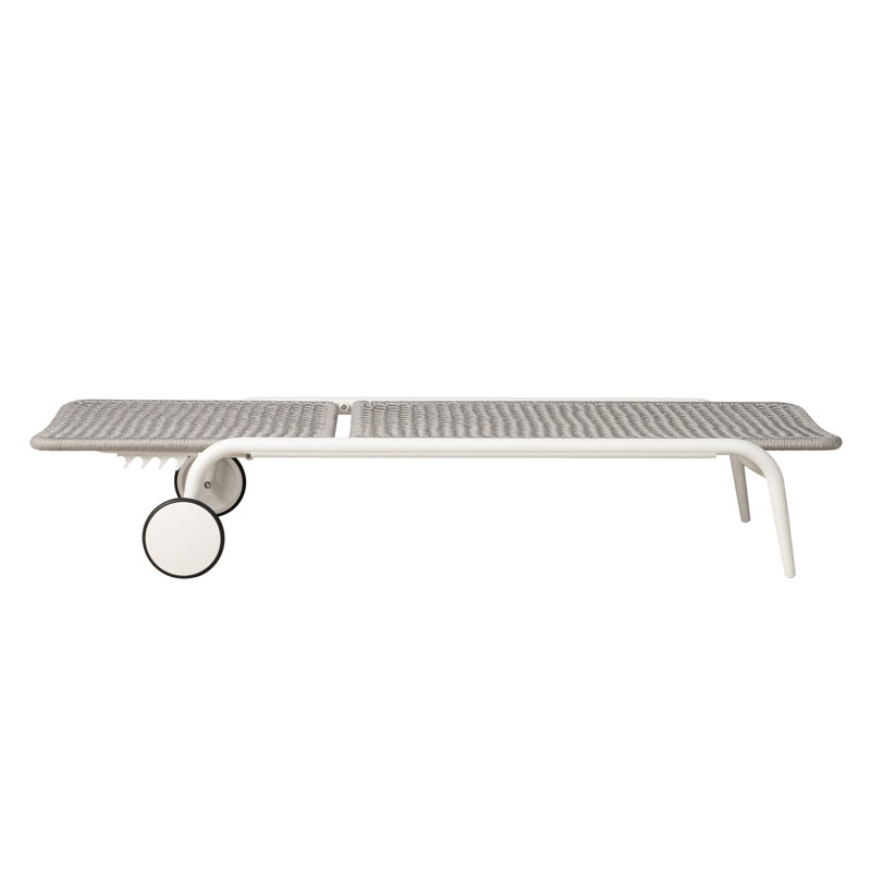 Chaise Lounge-Set Of 2, Matte White