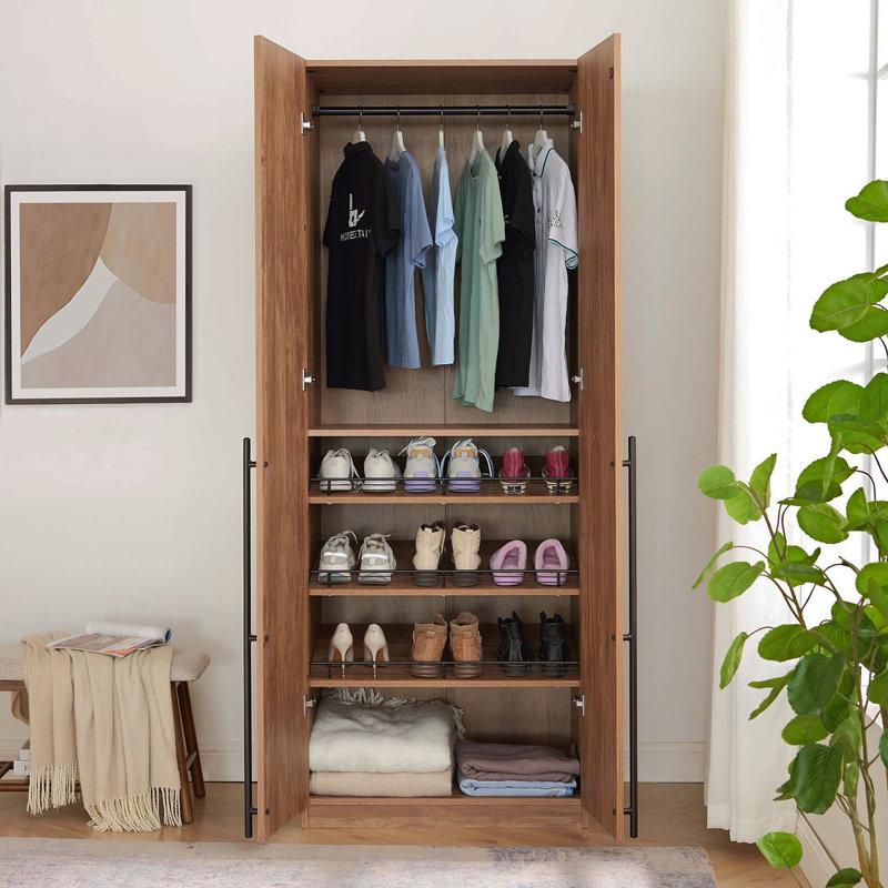 Armoire-penderie 32 po Lee, Brun