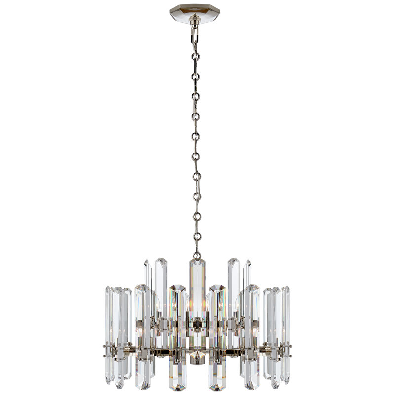 Aerin Bonnington Medium Chandelier, Polished Nickel