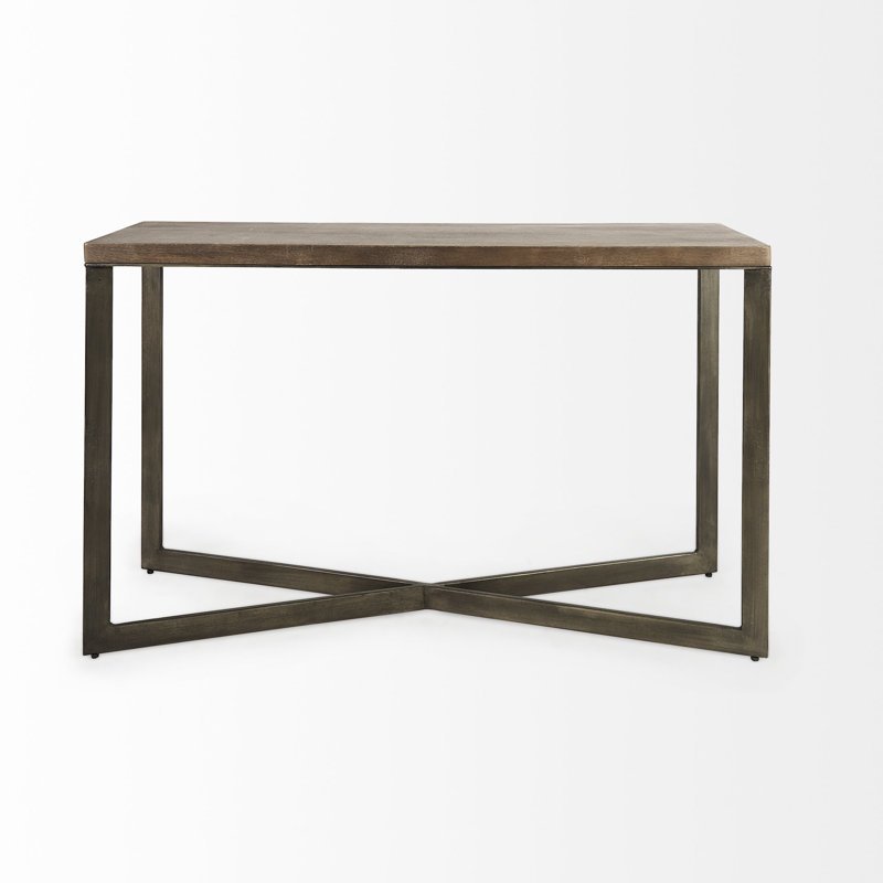 Console Tulane, Nickel / brun moyen