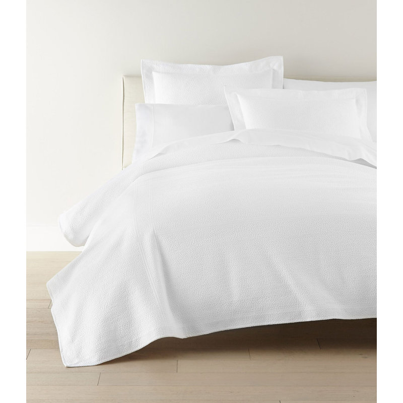 Montauk 100% Cotton Coverlet, Full/Queen Coverlet, White