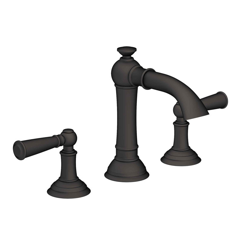 Aylesbury Widespread Bathroom Faucet with Drain Assembly, Flat Black