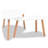 Shebria vidaXL Nesting Coffee Table, Side Tables with Solid Pine Wood Legs, Scandinavian Style-1902735373