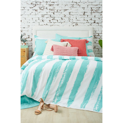 James Blue Cotton Reversible Quilt