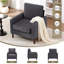 Upholstered Swivel Armchair-273118188