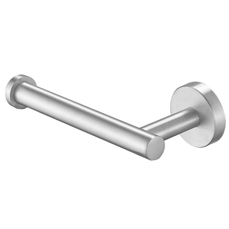 Porte-papier hygiénique simple à fixation murale, Nickel brossé