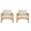 Ensemble de chaises d'extérieur avec coussins (ensemble de 2)