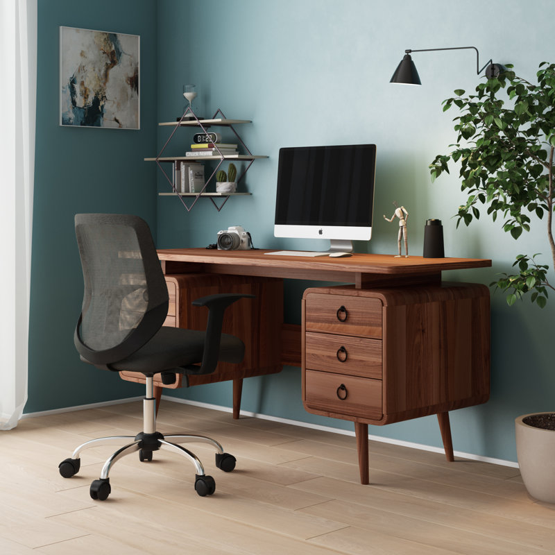 Gaynor MDF Computer Desk, Walnut
