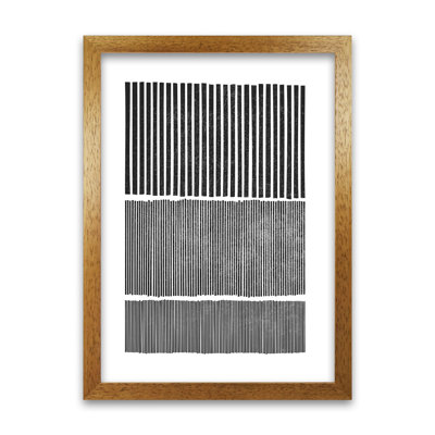 Mid Century Modern Lines Original - Print