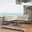 Modular Garden Corner Sofa Set And Table With Cushions-1653068958