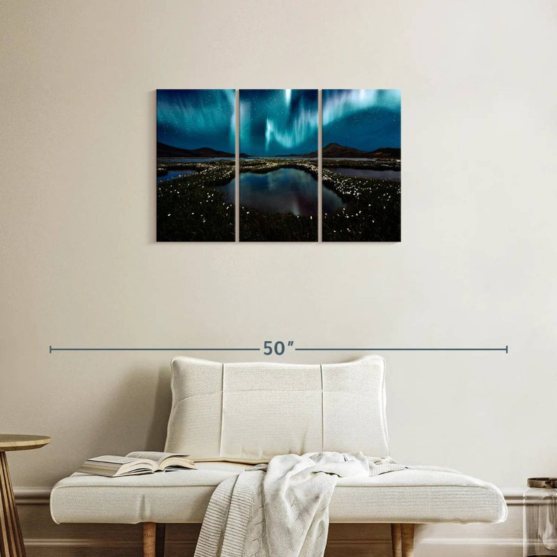 Alvord Landmannalaugar Northern Lights, H 20 po x l 33 po