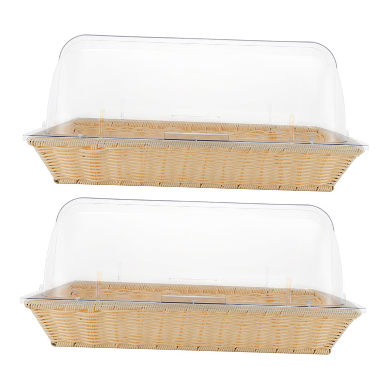 Boîte à pain avec couvercle 2 pièces, Beige